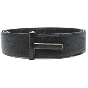 TOM FORD  logo-buckle leather belt
