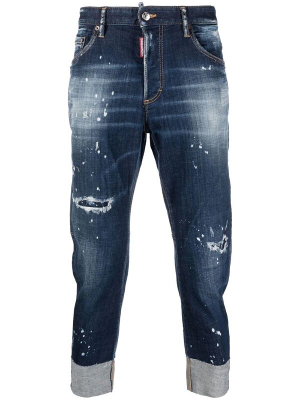 Dsquared2  cropped ripped jeans