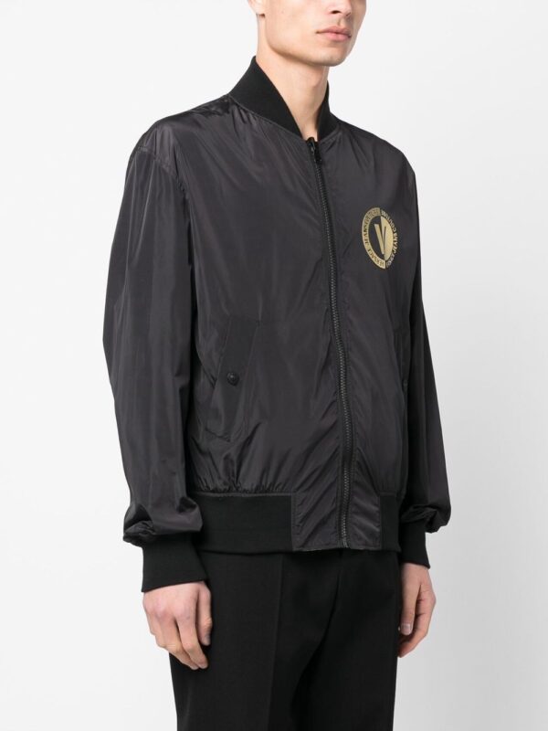 Versace Jeans Couture chest logo-print bomber jacket - Image 3