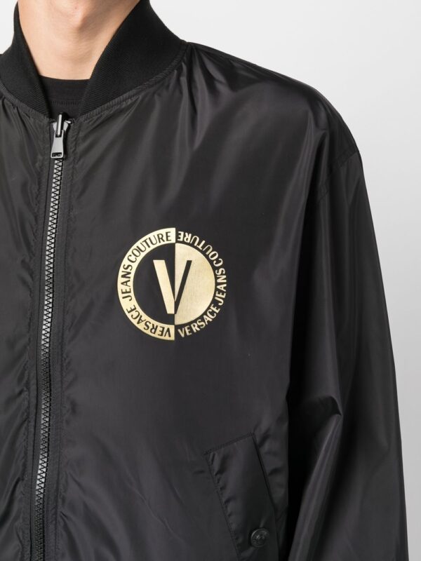 Versace Jeans Couture chest logo-print bomber jacket - Image 5