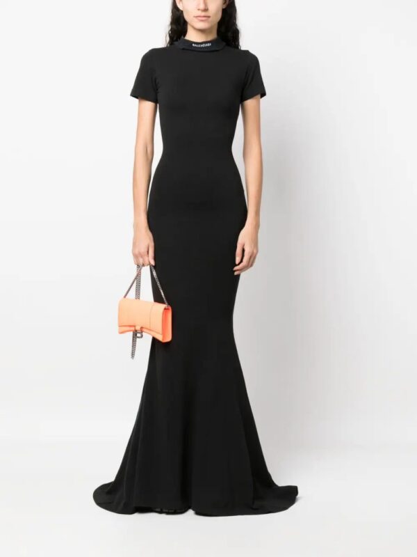 Balenciaga  logo-embroidered gown - Image 2