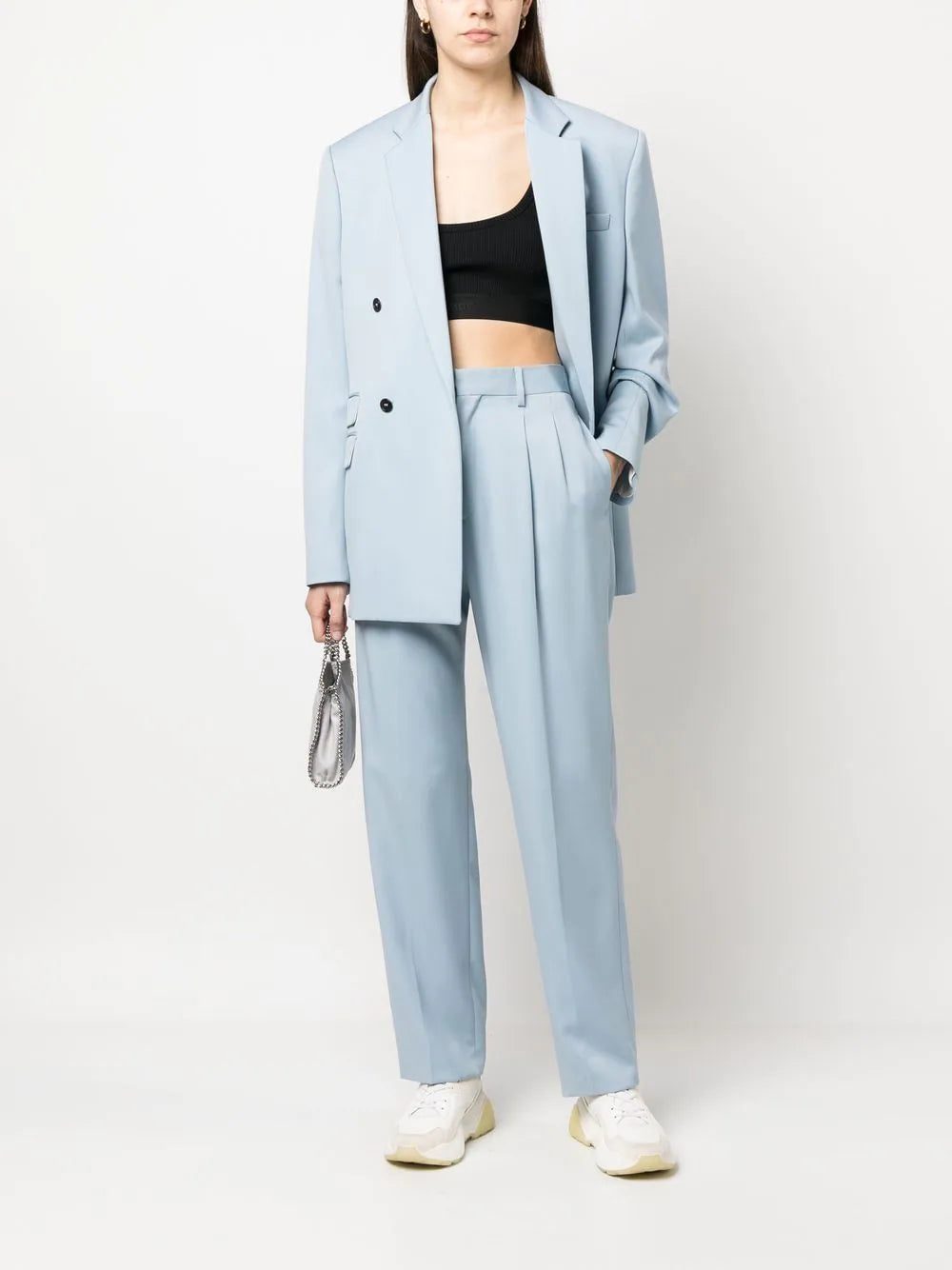 Stella McCartney  fine-ribbed cropped vest top - Image 2