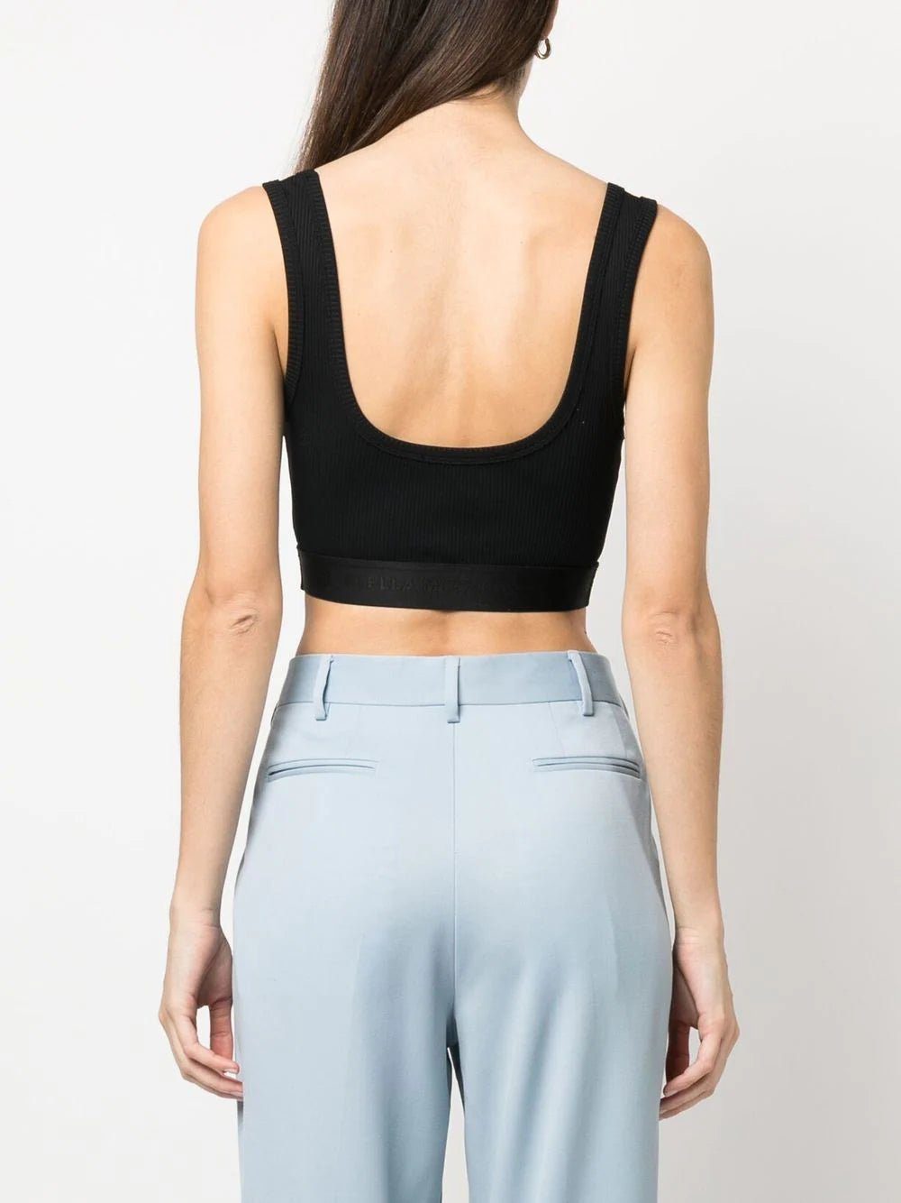 Stella McCartney  fine-ribbed cropped vest top - Image 4