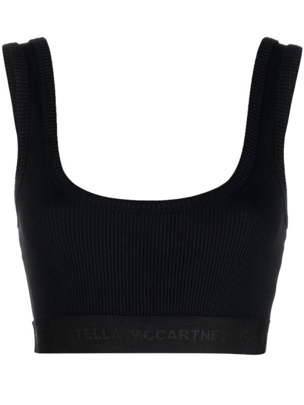 Stella McCartney  fine-ribbed cropped vest top