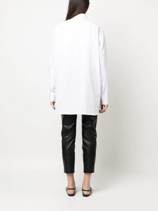 Stella McCartney  crochet-patch long-sleeve shirt - Image 4