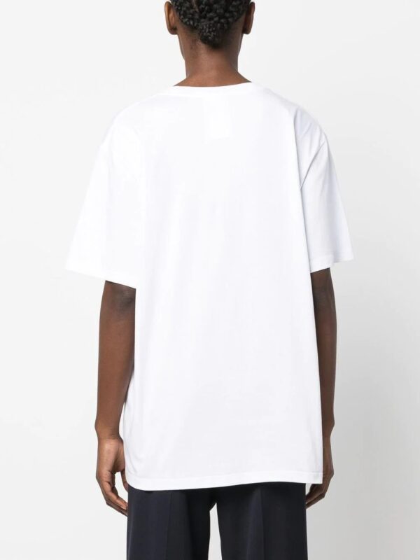 Stella McCartney  rhinestone-logo short-sleeved T-shirt - Image 4
