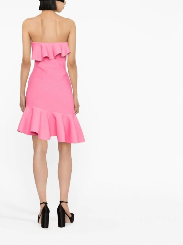 Alexander McQueen  strapless ruffled minidress - Image 4