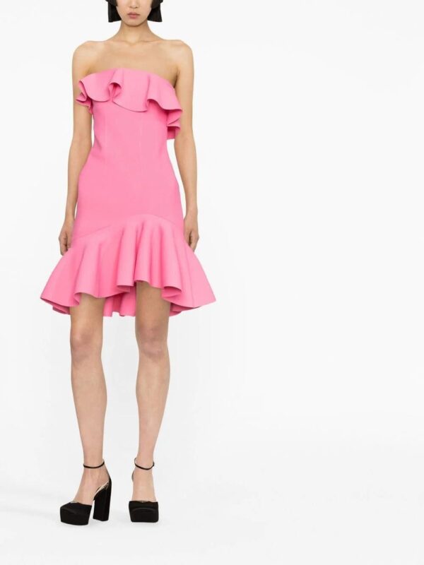 Alexander McQueen  strapless ruffled minidress - Image 2