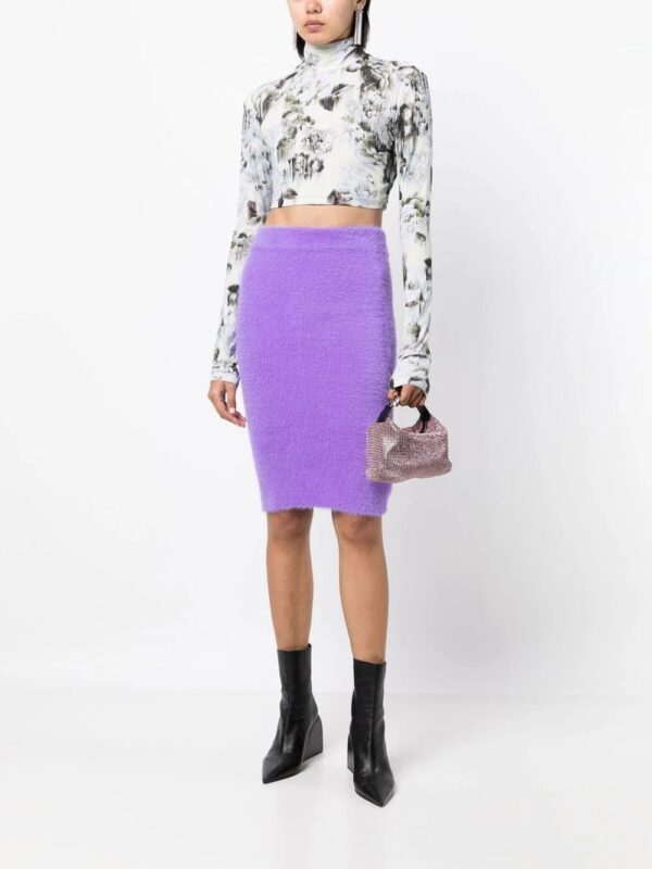 Off-White  brushed-effect pencil skirt - Image 2