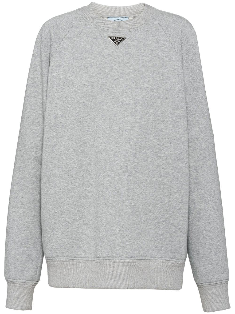 Prada triangle-logo sweatshirt