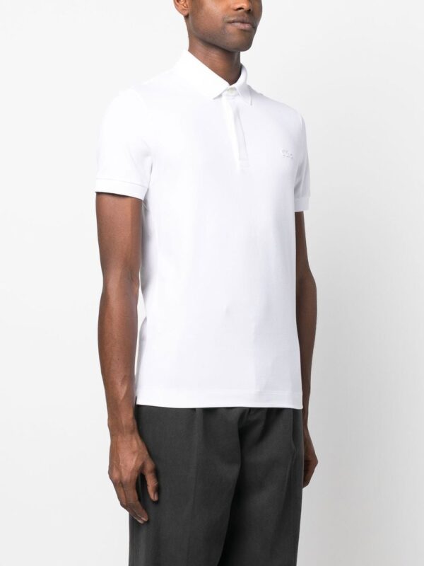 Lacoste logo-patch polo shirt - Image 3