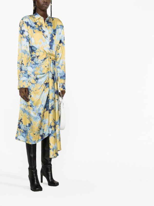 Off-White  floral-print wrap shirtdress - Image 4