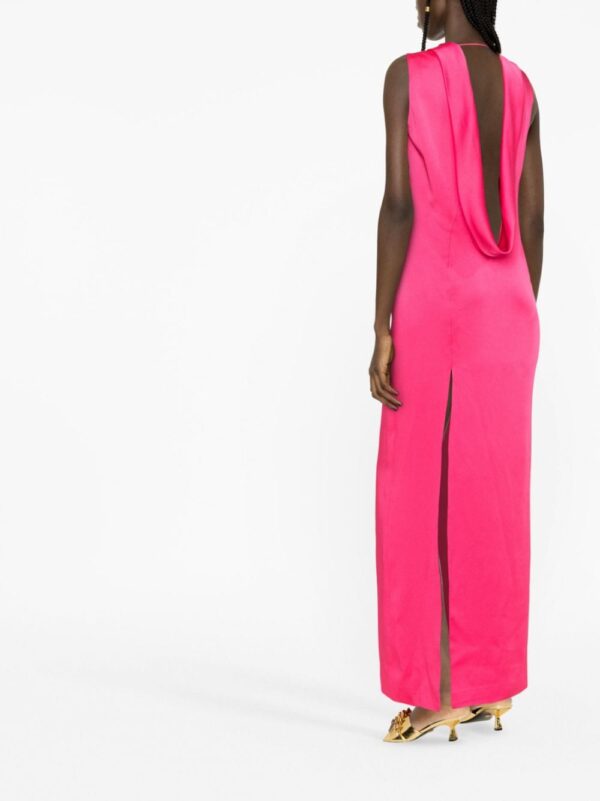 Versace cowl-back gown