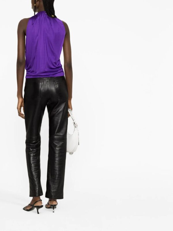 Versace  slash-detail halterneck top - Image 4