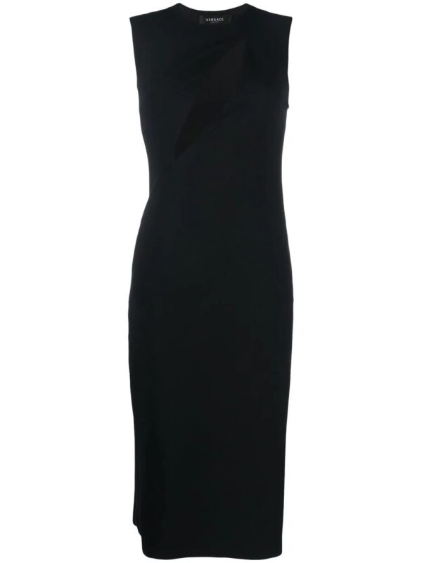 Versace  cut-out sleeveless midi dress