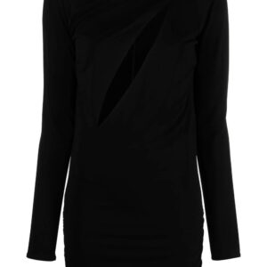 Versace cut-out long sleeves dress
