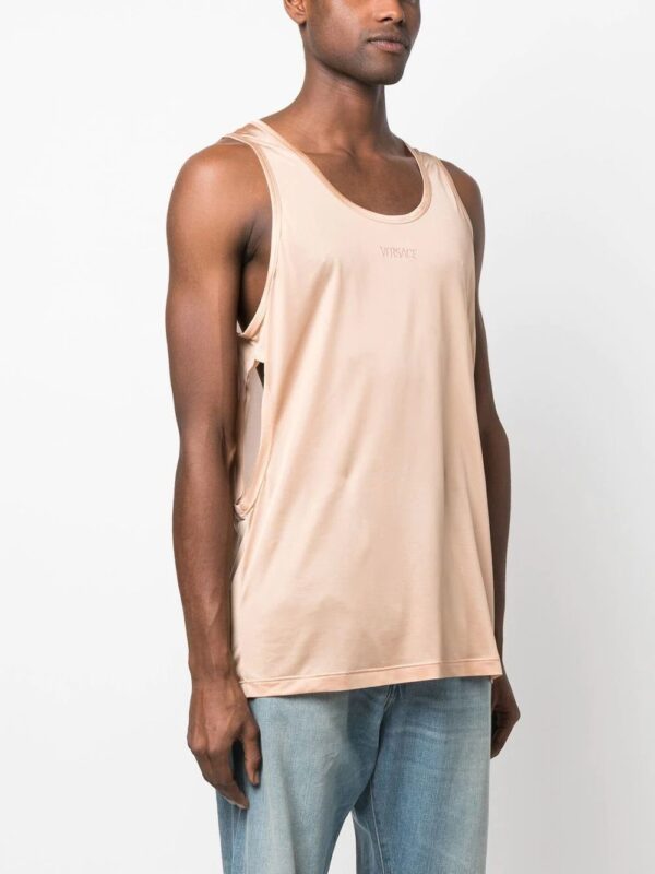 Versace  embroidered-logo detail tank top - Image 2