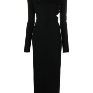 Versace cut-out hooded maxi dress
