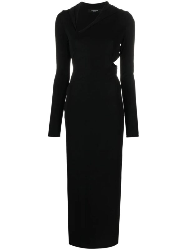 Versace  cut-out hooded maxi dress