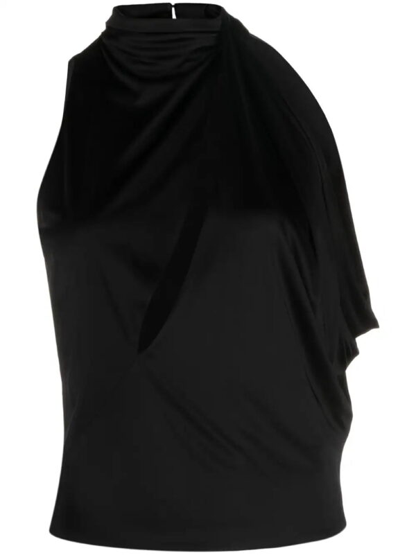 Versace  cut-out halterneck top
