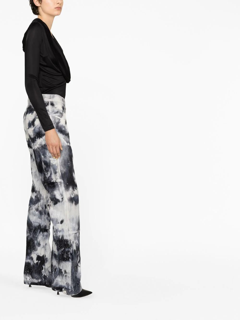 Versace cowl-neck long-sleeved bodysuit - Image 3