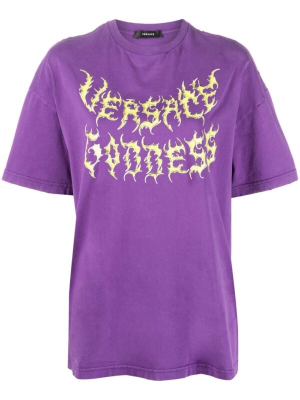 Versace  logo-print cotton T-shirt