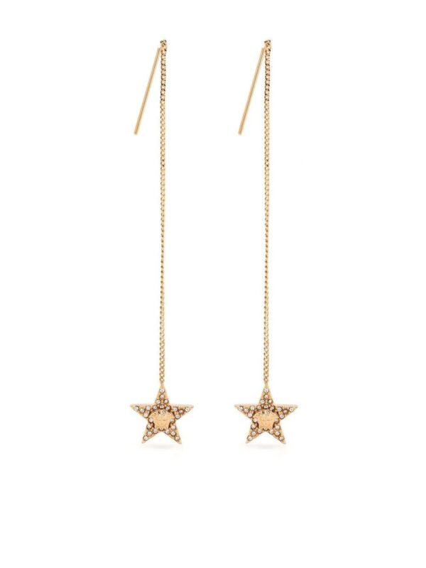 Versace  Medusa Head thread earrings