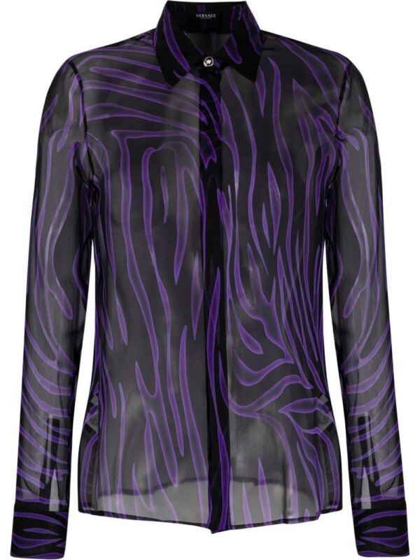 Versace  striped silk blouse