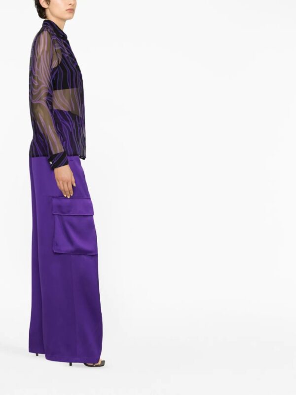 Versace  striped silk blouse - Image 3