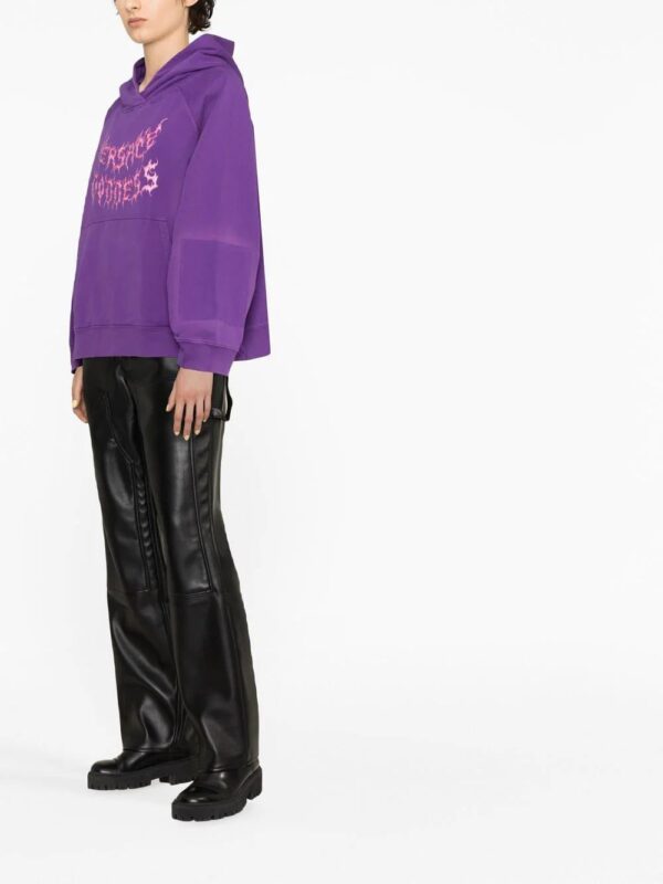 Versace  graphic-print cotton hoodie - Image 3