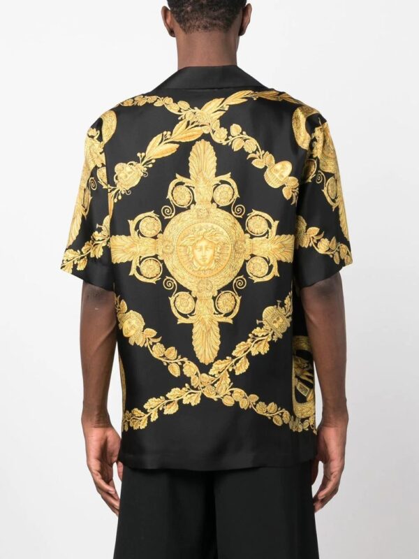 Versace  Greca-print silk shirt - Image 3