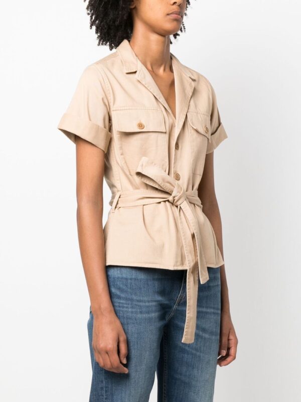 Polo Ralph Lauren  tied-waist cotton shirt - Image 3