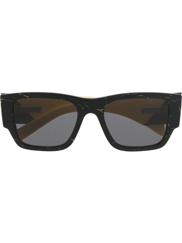 Prada Eyewear triangle-logo square-frame sunglasses