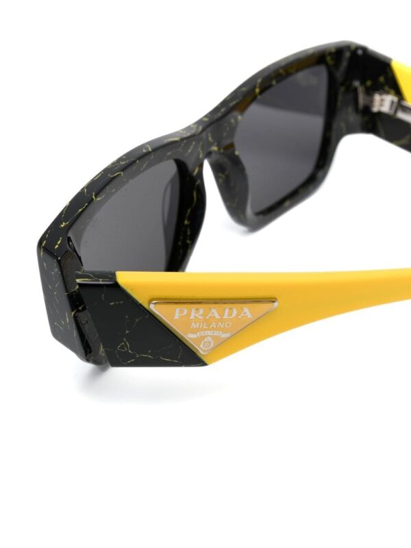 Prada Eyewear triangle-logo square-frame sunglasses - Image 3