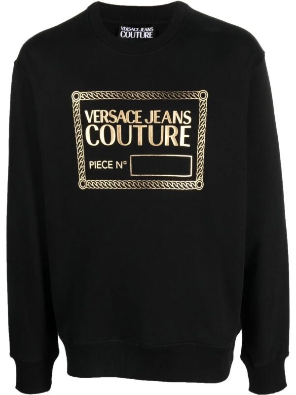 Versace Jeans Couture  logo-print crew neck sweatshirt