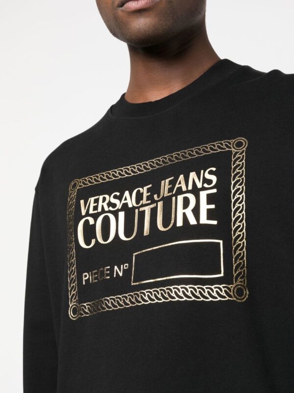 Versace Jeans Couture  logo-print crew neck sweatshirt - Image 4
