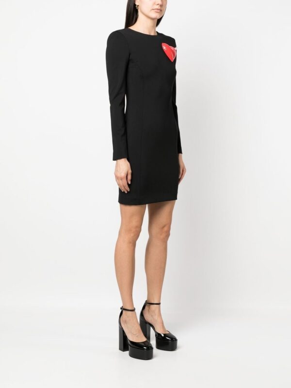 Moschino Inflatable Heart long-sleeve minidress - Image 3