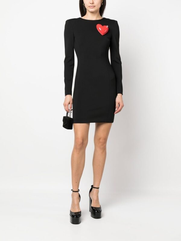 Moschino Inflatable Heart long-sleeve minidress - Image 2