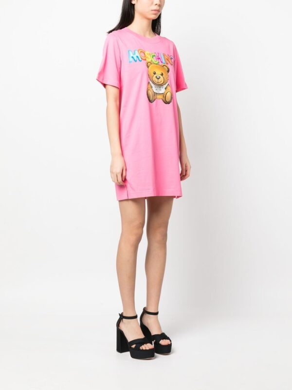 Moschino logo-print T-shirt dress - Image 3