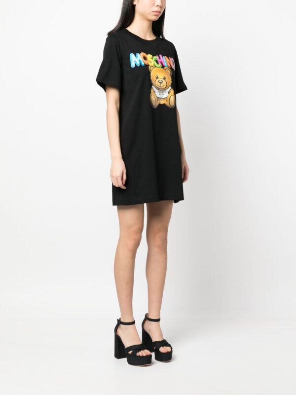 Moschino logo-print T-shirt dress - Image 4