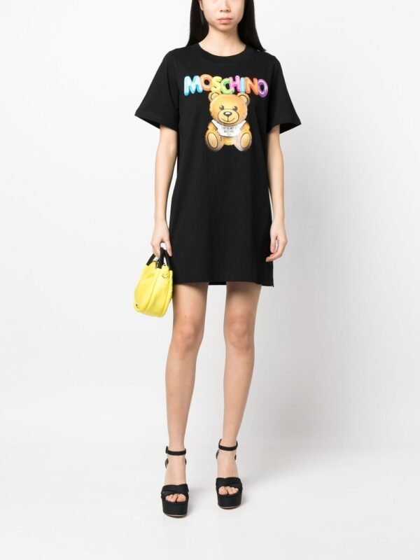 Moschino logo-print T-shirt dress - Image 5