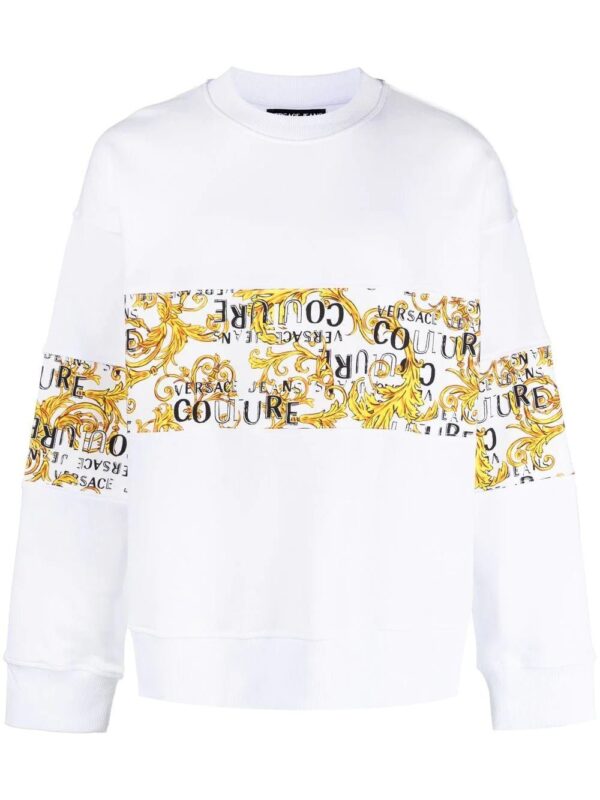 Versace Jeans Couture  logo-print crew neck sweatshirt