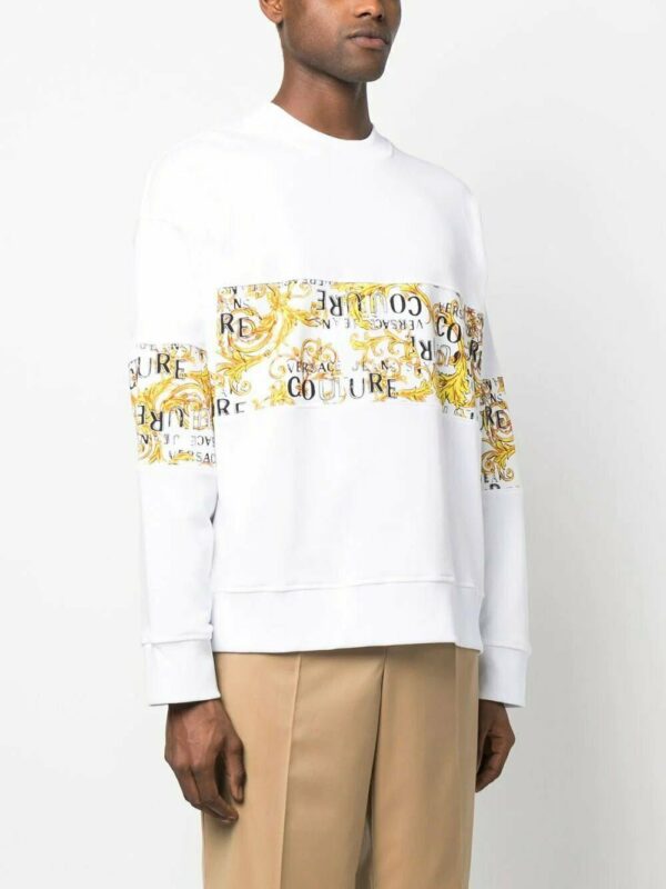 Versace Jeans Couture  logo-print crew neck sweatshirt - Image 3