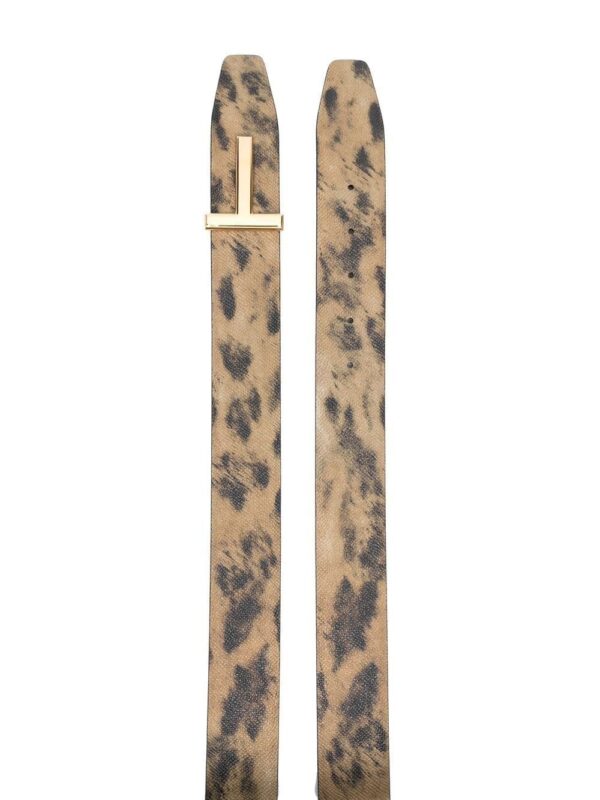 Louis Vuitton leopard-print leather belt - Image 2