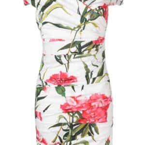 Dolce & Gabbana  floral-print off-shoulder dress