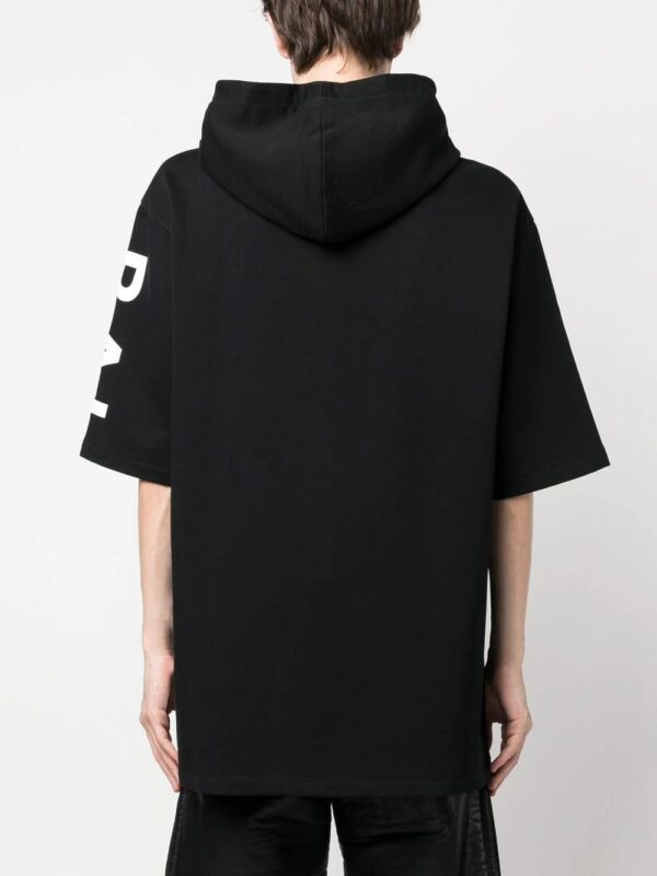 Balmain  logo-print short-sleeve hoodie - Image 4