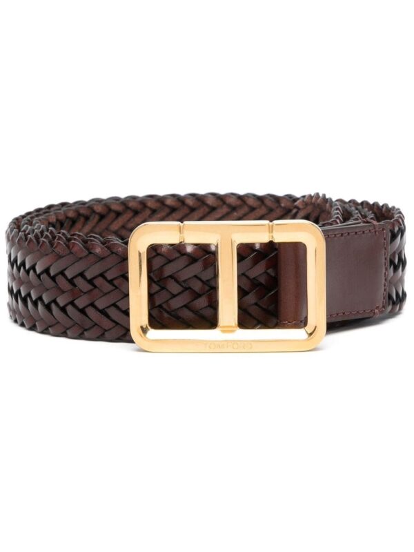 Louis Vuitton interwoven leather belt