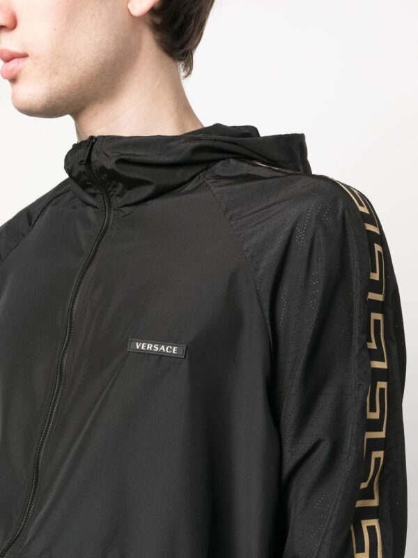 Versace  La Greca print hooded jacket - Image 4