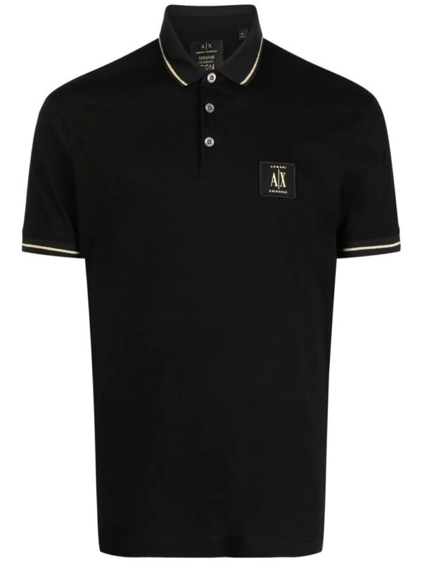 Armani Exchange  logo-patch polo shirt
