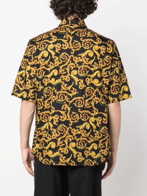 Versace Jeans Couture  baroque-pattern cotton shirt - Image 3